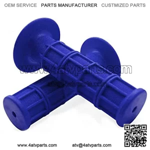 Motorcycle Handlebar Grips Non-Slip Soft Rubber Grips handlebar with 7/8" 22mm 24mm for All Off Road ATV Dirt Bike, Bike Handle Grips(blue)