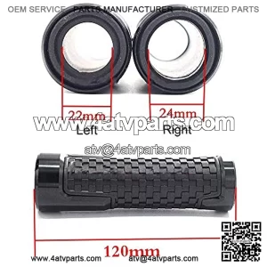 Off Road ATV Handlebar Grips Motorcycle Grips 7/8"Handlebar for NINJA 250R 300 ER6 650 ZX6 ZX7, Hand Bar Grips Racing Grip (green)