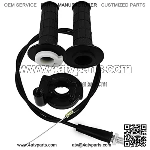 7/8" 22mm Twist Throttle Accelerator Handle Grip and Cable Throttle Clamp Set for 50cc 90cc 110cc 125cc 140cc 4-stroke Mini Bike Dirt Pit Bike Twist Throttle Cable
