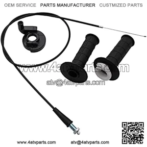 7/8" 22mm Handle Bar Throttle Grips Grip Set Motorcycle Throttle Handle Lever Grip for Mini Baja Doodlebug 6.5hp 5.5hp MB200 200cc Bike CT200U MOTOVOX MBX10 MBX11 Parts
