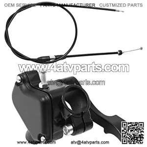 7/8" 22mm Thumb Throttle Cable Accelerator Control Handle Assembly Replacement for 50cc - 250cc TaoTao ATV Quad Go Kart Pit Bike