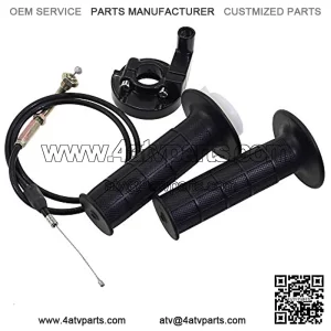 Twist Throttle 7/8" Handle Grips with Cable Replacement For Dirt Bike Quad ATV Pit 50cc 125cc 150 250 Motorcycle Mini Bike Pocket Bike Twist Throttle Cable