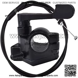 7/8" 22mm Metal Thumb Throttle Cable Accelerator Handle Assembly For Chinese 50cc 70cc 90cc 110cc 125cc 250cc ATV Quad Go Kart