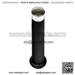 4-1/2" Rubber Handlebar Grip with Chrome End Cap (Single Grip)