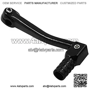 Universal Motorcycle Gear Shift Lever Aluminum Alloy Folding Gear Rod Modification Accessories for 50cc 110cc 125cc 150cc 250cc ATV Dirt Bike Pit Bikes (Black)