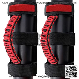 2 piezas x ATV & UTV de mano Asas de agarre de barra de rodillo ajustable universal ajuste todas las barras de rollo de 2 pulgadas a 3 pulgadas para Jeep Wrangler CJ, YJ, TJ, JK 1987-2020
