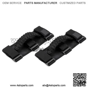 UTV 1.75"-2" Roll Bar Grab Handle Grips Black for Polaris Honda Kawasaki X3