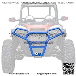 Front Bumper for Polaris RZR XP 1000 (See Fitment) | VooDoo Velocity Blue | 1.75" x 1/16" DOM Steel Tubing | UV-Resistant Powder Coating | CNC Machined End Caps | Protects Entire Front End!
