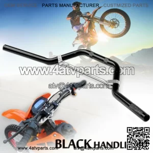 Black 7/8" 22mm Motor Aluminum Handle Bar For Dirt Pit Bike ATV Quad & Cross Bar