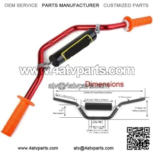 Pro Taper 7/8 22mm Handlebar ATV Motorcycle bar DIRT BIKE Pad Grips Quads Handle