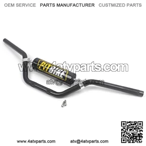 Handle Bar 7/8" 22MM Handlebar with Foam Pad Compatible with CRF YZF KXF KLX RMZ DRZ Pit Dirt Bike Motocross ATV Quad Black