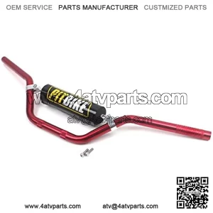 Handle Bar with Foam Pad 7/8" 22MM Handlebar Compatible with CRF YZF KXF KLX RMZ DRZ Pit Dirt Bike Motocross ATV Quad RED,5% coupon applied at checkout,with coupon