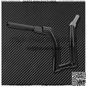 Handle Bars Motorcycle Black 12" 14" 16" Z Drag Handlebar Wet Clutch Fits for Harley Touring Road King FLHR 2014-2017 2018 2019 2020 Vehicle Accessories (Color : 16 inch Handlebar)