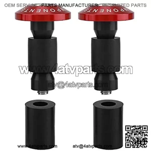 Handlebar End Cap, 22mm 7/8inch Motorcycle Handlebar End Slider Plug Caps for Racing ATV Offroad(Red)
