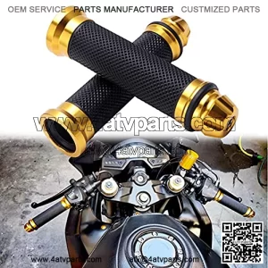 Universal Pair Of 7/8" 22mm Rubber Handlebar Hand Grip Bar End For Motorcycle Bike Cafe Racer