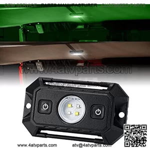 LED Dome Light, LZHOU TECH Car Interior Light Universal Roll Bar Mount LED Light Utility Roll Cage Pod w/ Button UTV Accessories Dome Light for ATV 4x4 Can-Am Truck-White/Green
