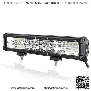 15 inch 216W Triple Row Spot Flood LED Light Bar Waterproof LED Work Diving Lights for Off Road Jeep ATV AWD SUV 4WD 4x4 Pickup