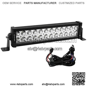 LED Light Bar 14inch 72W Led Light Pod Wiring Harness Spot Led Work Light Offroad Light Led Fog Light Truck Light Driving Light Boat Light Truck Pickup SUV ATV UTV