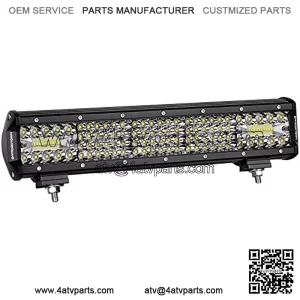 LED Light Bar, 15 Inch 224W Quad Row LED Driving Light Spot Flood Combo Off Road LED Work Light Bar Waterproof Fog Lamp for Truck Pickup ATV UTV SUV Ford Boat
