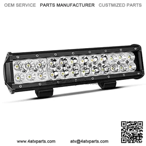 12 Inch LED Light Bar Spot Flood Combo Beam 180W Triple Row Light Bar + 4 Inch 60W Off Road Driving Led Work Lights with Wirings for UTV ATV Truck Boat Waterproof