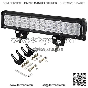 15 inch 90W Spot Flood Combo LED Work Light Bar for Truck Car ATV SUV 4X4 Jeep Truck Driving Lamp (90W,Combo)