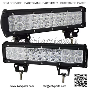 2Pcs 12 inch 72W Flood Spot Combo Beams Led Work Light Bar 7200LM for ep off road Van Camper Wagon ATV AWD SUV 4WD 4x4 Pickup Van Off-road Boat Vehicle 10-30V IP67 Waterproof