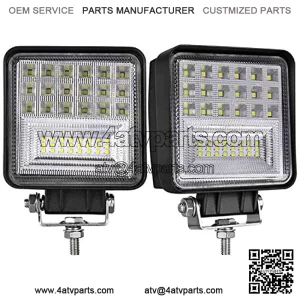 LED Pods, Moso LED 2 pcs 4 inch LED Fog Light Spot Flood Combo Light Cube Light Work Light Driving Light LED Light Bar for Truck ATV UTV SUV Marine Boat Tractor