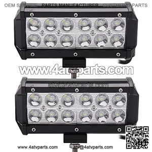 LED Pods, 2PCS 36W 7inch LED Light Bar Spot LED Work Lights Waterproof Driving Fog Lights for Off-Road, Truck, Car, ATV, SUV