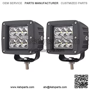 Glotech Spot Led Light Bar [2 Pack] 24W Cree Led Cube Lights Waterproof 12Volt Led Driving Lamp Off Road Lighting for Trucks Jeep ATV UTV Car