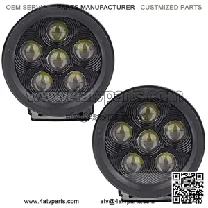 2pcs 18W 3.5 Inch Round Led Work Lights Off-Road Driving Pod Spotlight Fog Lights for Jeep 4x4 SUV ATV Boats Cars Trucks