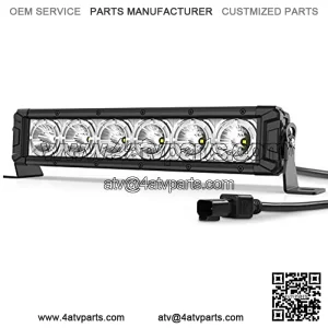 LED Light Bar 14 Inch with Daytime Running Light 6300LM Spot Beam Super Bright Off Road Driving Fog Light for Truck Pickup ATV SUV Boat