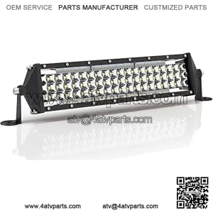12 Inch LED Light Bar 264W, IP67 Waterproof Five Rows Spot & Flood Combo Beam LED Fog Light Bar for Truck, ATV, UTV, SUV, Tractor, Boat, etc.