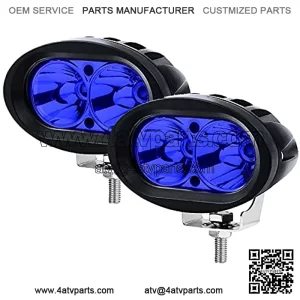 Oval Blue Led Forklift Light, 20W LED Forklift Lights 12V 24V Warning Work Lights SpotLight For Fork Truck Security Warehouse Indicator 2Pcs
