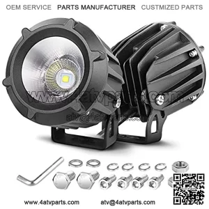 LED Driving Lights, Nirider 2PCS 50W CREE Round 3.5 Inch Motorcycle Fog Lights Spot Flood Combo Off Road Work Lights LED Pods for Motorcycle Dirt Bike ATV UTV Truck Car Waterproof