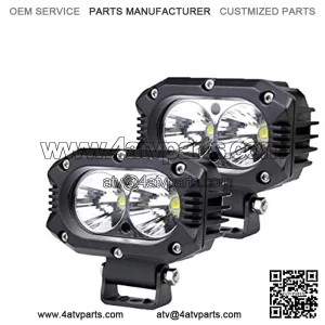 LED Light Pods 2PCS 4 Inch 80W Spot Work Light Bar Fog Driving Lights for Motorcycle ATV UTV SUV Boat Off-Road 4x4 Backup Truck
