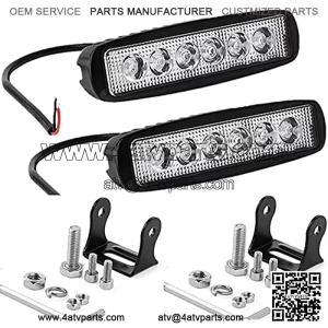 6inch Led Backup Lights 18W 6000K LED Reverse Tractor Work Lights Bar 12V For golf cart,ATV, SUV, Jeep Wrangler, lawn mower, Go-Kart