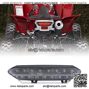 Led Tail Light Brake Assembly for Yamaha 2006-2009 YFZ450 5TG-84710-21-00 (Clear Lens)