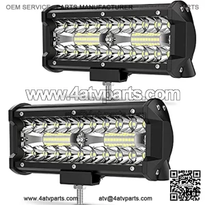 AUTOSAVER88 Led Light Bar 2Pcs 7 Inch 240W 24000lm Led Pods Lights Off Road Lights with Spot&Flood Combo Beam IP68 Waterproof for Truck Pickup SUV ATV UTV