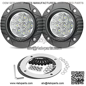 Teochew-LED 54W Barra de Luz para Jeep Truck Tacoma Parachoques ATV UTV, 2 Piezas