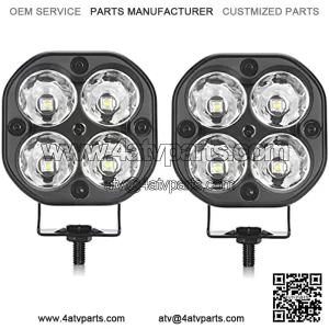 Barra de luz LED de 40 W compatible con Jeep todoter, SUV, cami??n, camioneta, ATV, UTV, carrito de golf, remolque, 4 x 4, motocicleta, faros antiniebla, barco, RV, l??mpara auxiliar (2 piezas de 40