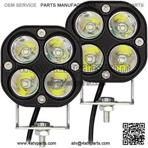 2 luces LED de 40 W, 3 pulgadas, luces antiniebla de trabajo, luces auxiliares para motocicleta, cami??n, SUV, ATV, UTV, carrito, barco, coche, golf