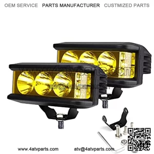 Luces LED para conducci??n fuera de carretera, luces antiniebla para disparador lateral de cami??n, barra de luz LED, haz combinado de inundaci??n de punto de una sola fila, se aplica a ATV, UTV, SUV, ca