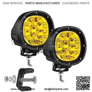 2 unidades de luces LED antiniebla de conducci??n LED de 4 pulgadas, 90 W, barra de luz LED redonda todoterpara camiones, camionetas, SUV, ATV, UTV 4x4 Wrangler