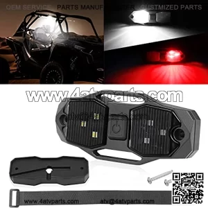 OFFROADTOWN Luz LED UTV de c??pula con interruptor DC12V-30V para techo de coche, luces universales de barra enrollable, luz de mapa de cortes??a, luz de maletero para UTV, ATV, RZR, Polaris todoter