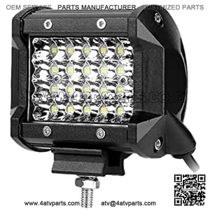 SeeSoon Barra de luz LED,10pcs 4 Pulgadas 60W para focos de inundaci??n Luces de Trabajo LED Resistentes al Agua para Conducir en Todo TerBarco cami??n SUV ATV (1PCSx72w)