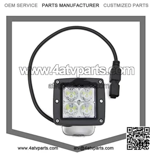 3-Inch LED Flood Beam Pod Lights (Black) - Part #Z30BC14W20 - ATV Accessories, UTV Accessories, Boat Lights, Car Lights, Trailer Lights, Motorcycle Lights, Truck Bed Lights, Golf Cart Lights
