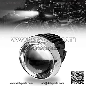 1 Piece 2 inch Motorcycle ATV Driving Lights E-Bike Bicycle LED Headlight Lamp 35W Road Bike Headlight Waterproof Super Bright White Scooters Headlight for E-Bike Truck Car Boat (2" Round Headlight)