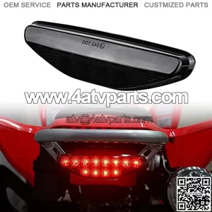 Cavauu LED Tail Light Assembly Smoked Black ATV Motorcycle Taillight Brake Lamp Replacement # 2411099 33700-HP1-601 for 2006-2014 Honda TRX 450R & TRX 450ER(1 PCS)