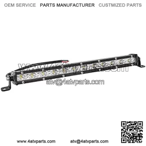 Led Light Bar 14in Signal Row Light Bar 80W 8000lm Spot Flood Combo Off Road Light, Waterproof Slim Light Bar for SUV Jeep ATV Boat