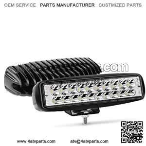 2PCS Led Pods 6 Inch 60W Spot Light Bar 3000LM Driving Fog Off Road Lights 12V/24V for Trucks Jeep UTV ATV Marine Boat Golf Cart Trailer
